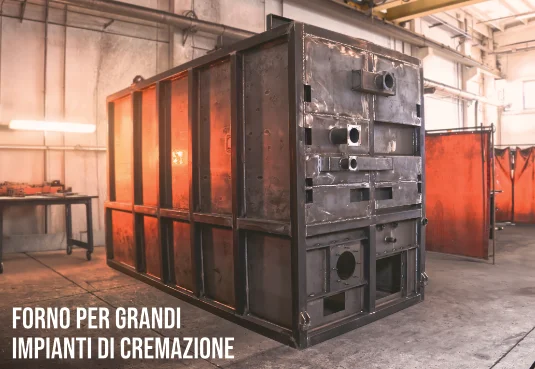 lavorazioni lamera e carpenteria metallica: forno per grandi impianti di cremazione