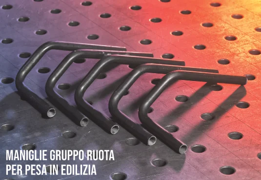 lavorazioni lamera e carpenteria metallica: maniglie gruppo ruota per pesa